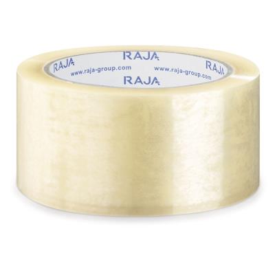 Ruban adhésif polypropylène transparent RAJA Standard, 28 microns 48 mm x 100 m