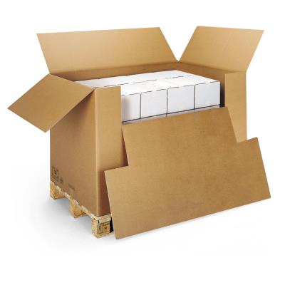 Container carton double cannelure avec abattant 709 L