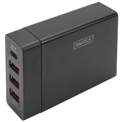 DIGITUS Adaptateur de charge universel USB, 4 ports, noir