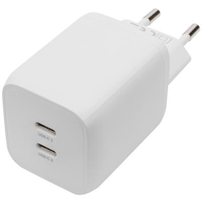 DIGITUS Chargeur USB, 2x USB-C, 65 watts, blanc