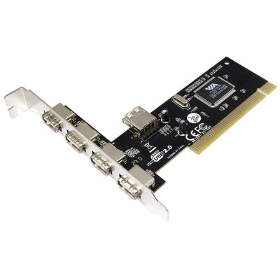 LogiLink Carte PCI USB 2.0, 4 + 1 ports, chipset VIA