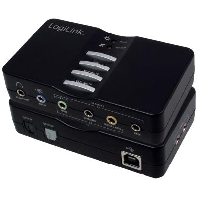 LogiLink Sound Box USB 7.1, 8 canaux, noir