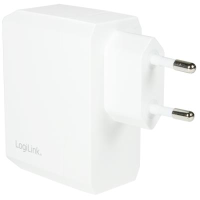 LogiLink Chargeur USB, 2 x USB femelle, connecteur Euro