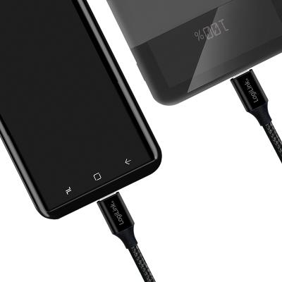 LogiLink Câble USB 2.0, USB-C - USB-C mâle, 0,3 m, noir