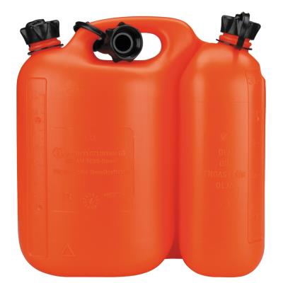 uniTEC Jerrican double pour carburant, 5,5 l + 3 l, orange