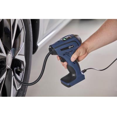 cartrend Compresseur de voiture portatif, 8,5 bar, noir/bleu