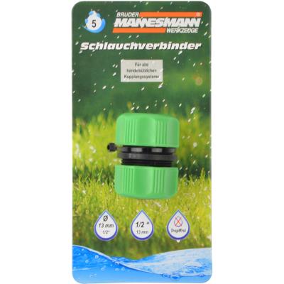 BRÜDER MANNESMANN Connecteur de tuyau, 1/2', vert/noir