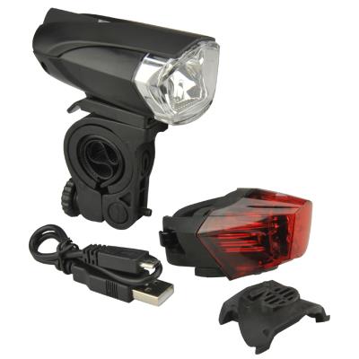 FISCHER Kit d'éclairage LED/USB pour vélo 35 Lux