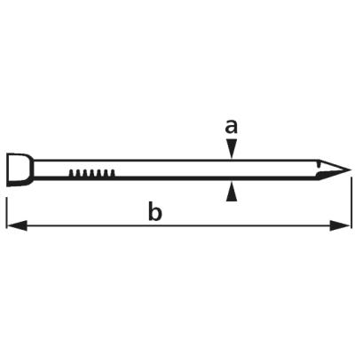 suki. Pointe, tête d'homme, 1,6 x 30 mm, galvanisé, 400 g