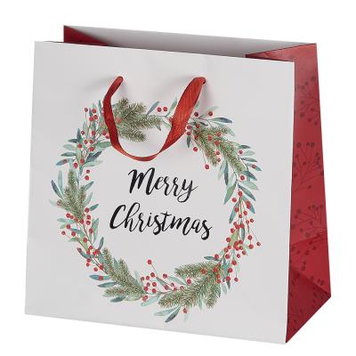 SUSY CARD Sac cadeau de Noël 'Xmas wreath'