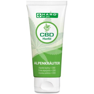 HARO Gel aux herbes alpines au CBD, tube de 100 ml