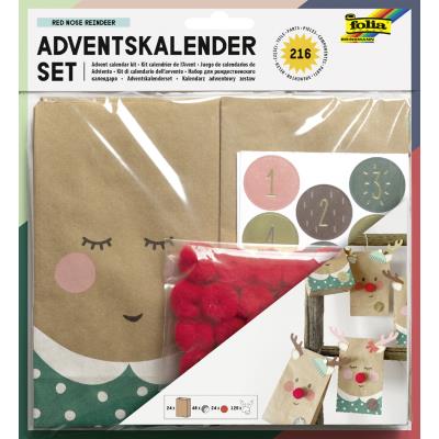 folia Kit pour calendrier de l'Avent RED NOSE REINDEER, 216