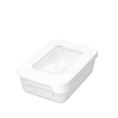 GastroMax Boîte à pain, 0,6 litre, transparent/blanc