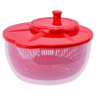 plast team Essoreuse à salade, avec panier,transparent/rouge