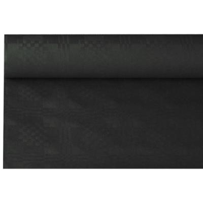 PAPSTAR Nappe damassée, (l)1,2 x (L)8 m, noir