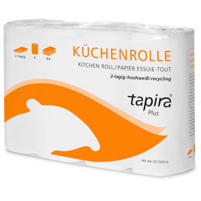 Tapira Rouleau papier essuie-tout Plus, 2 plis, extra blanc