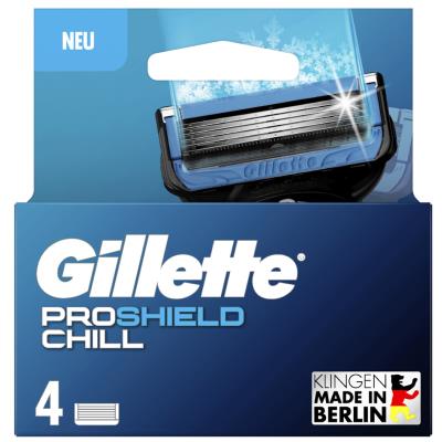 Gillette Lames de rechange Proshield Chill, pack de 4