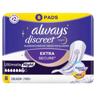 always discreet Serviette pour fuites urinaires nuit