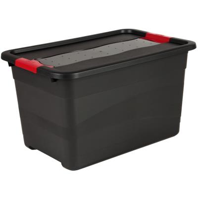 keeeper Boîte de rangement 'eckhart', 52 L, graphite/rouge