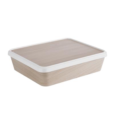 APS Boîte-repas SERVING BOX L, 300 x 250 x 80 mm,blanc/beige