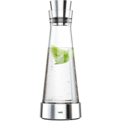 emsa Carafe fraîcheur FLOW Slim, 1 L, verre/acier inoxydable