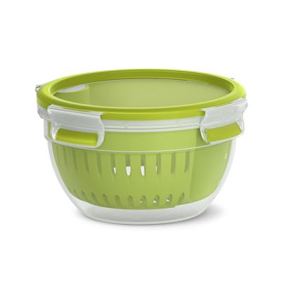 emsa Bol à fruits CLIP & GO, 1,1 litre, transparent/vert