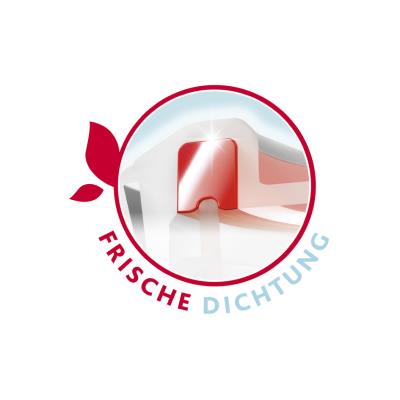 emsa Boîte de conservation CLIP & CLOSE verre, rond, 0,9 L