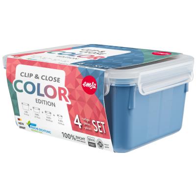 emsa Boîte de conservation CLIP & CLOSE COLOR, bleu