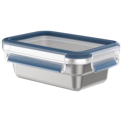 emsa Boîte de conservation CLIP & CLOSE STEEL, 2,0 L, bleu