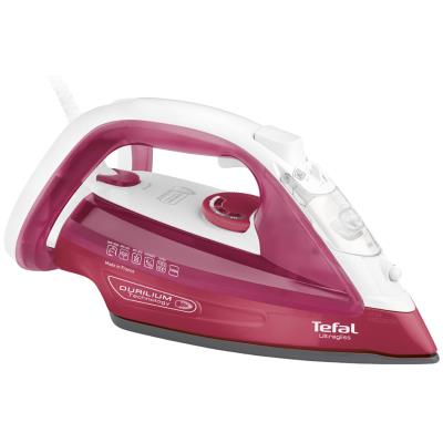 Tefal Fer à vapeur Ultragliss FV4920, framboise/blanc