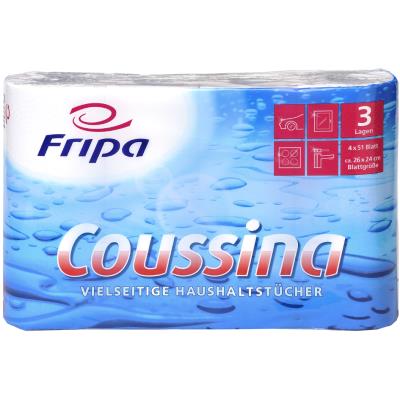 Fripa Rouleau d'essuie-tout Coussina, 3 couches, blanc