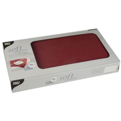 PAPSTAR Surnappe 'soft selection', bordeaux