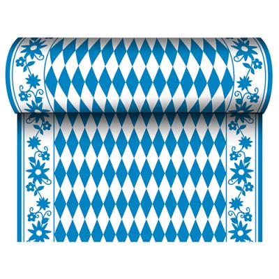 PAPSTAR Chemin de table 'Bleu/Blanc', (l)400 x (L)24 m