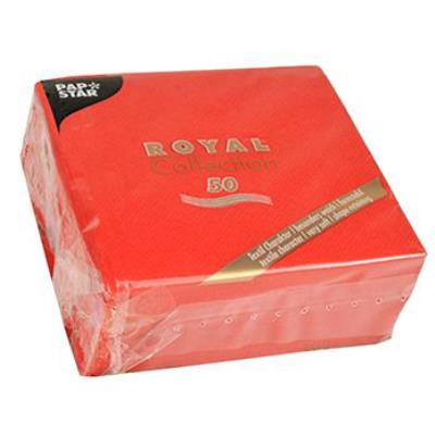 PAPSTAR Serviettes de cocktail 'ROYAL Collection', rouge