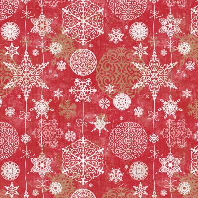 PAPSTAR Serviette à motif de Noël 'Winter Poinsettia'