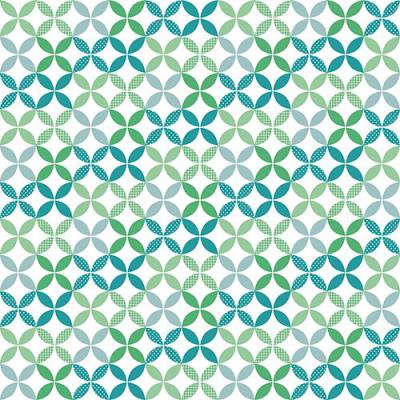 PAPSTAR Serviette à motif 'Graphic', 330 x 330 mm, bleu