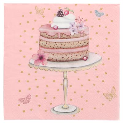 PAPSTAR Serviettes à motif 'Birthday Cup Cakes'