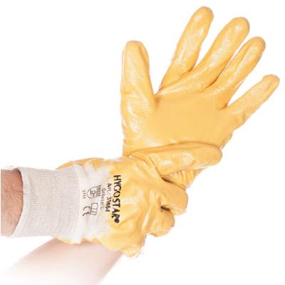 HYGOSTAR Gants de travail 'NITRIL GRIP', jaune, L