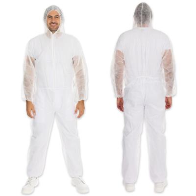 HYGONORM Combinaison PP LIGHT avec capuche, blanc