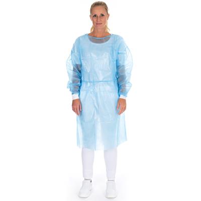 HYGOSTAR Blouse PP avec bande pour la nuque, L, bleu