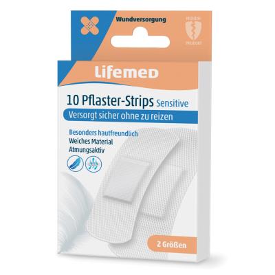 Lifemed Pansements 'Sensitive', blanc, pack de 10