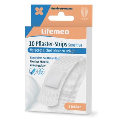 Lifemed Pansements 'Sensitive', blanc, pack de 20