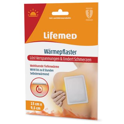 Lifemed Patch chauffant, 88 x 125 mm, blanc
