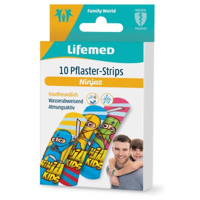 Lifemed Pansement pour enfants 'Ninjas', paquet de 10