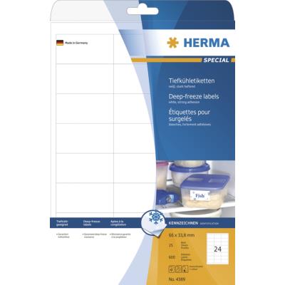 HERMA Etiquettes pour surgelés SuperPrint, 38,1 x 21,2 mm,