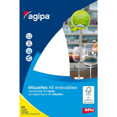 agipa Etiquette bijouterie, 45 x 8 mm, format A5, enlevable