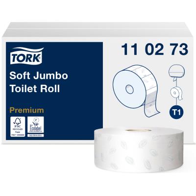 TORK Papier toilette grand rouleau Jumbo, 2 plis, blanc