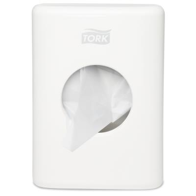 TORK Distributeur de sachets hygiéniques, plastique, blanc