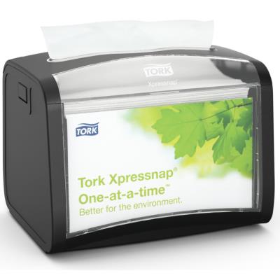 TORK Xpressnap Distributeur de serviettes sur table, noir