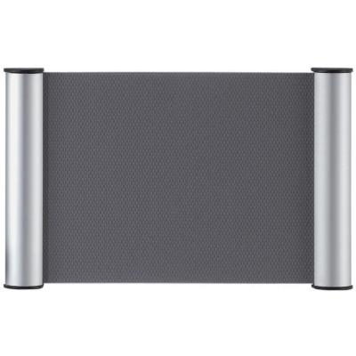 FRANKEN Plaque de porte clip, 180 x 60 mm - 1/2 A6, argent